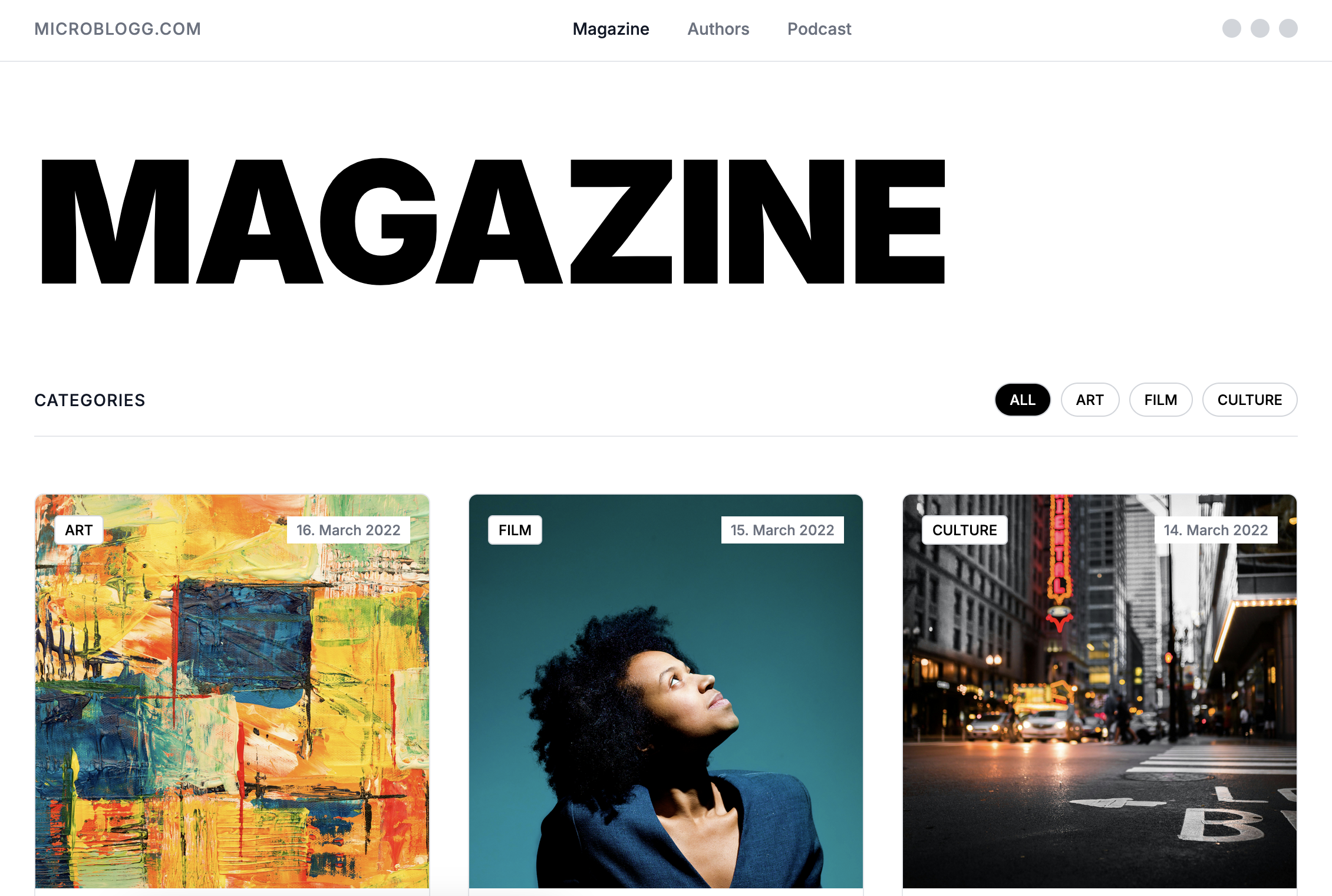 Minimal Portfolio